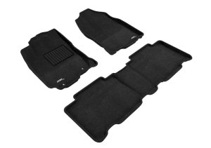 Toyota Rav4 Floor Mat Set - Front and Rear - 3D MAXpider - Elegant - Black - `13-`18